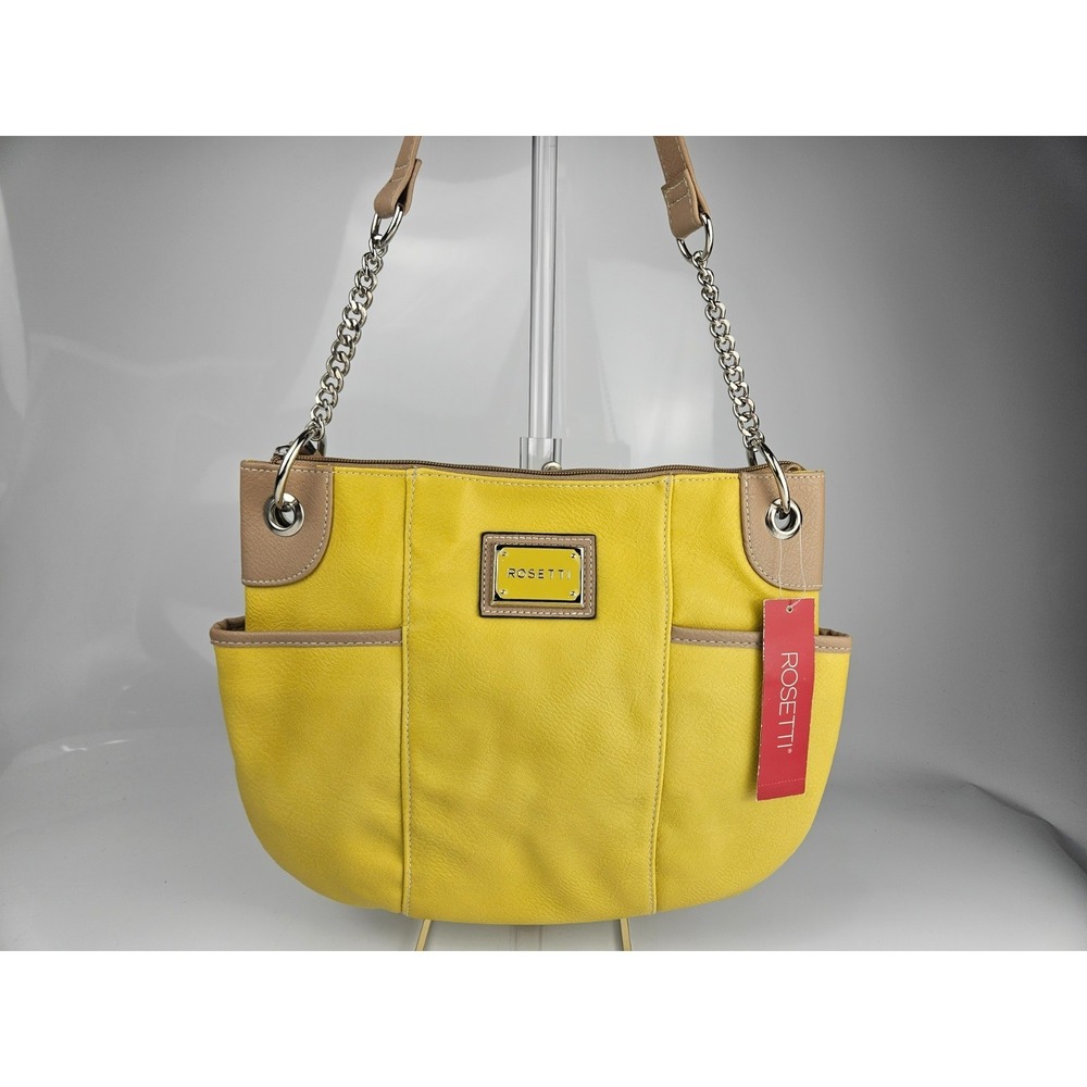 Rosetti Yellow Chain Strap Crossbody Shoulder Bag NWT‎ Limoncello Tote Purse